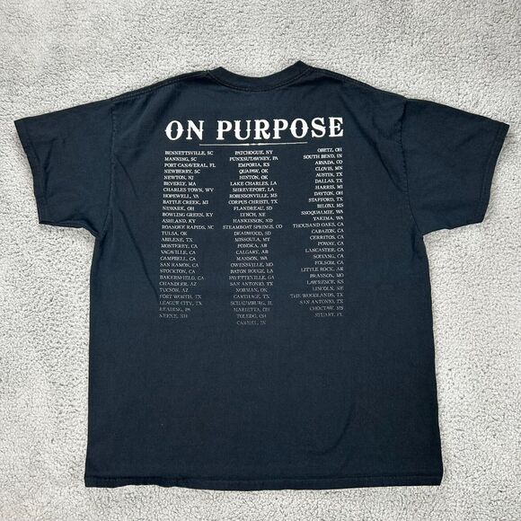 Clint Black 2017 On Purpose Concert Tour T Shirt Black Size XL Country Music - Picture 2 of 8